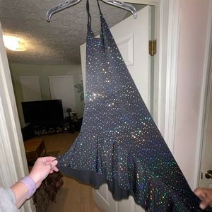 Black Rhinestone Dress